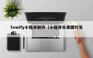 醴陵towify小程序制作（小程序头像图片生成）